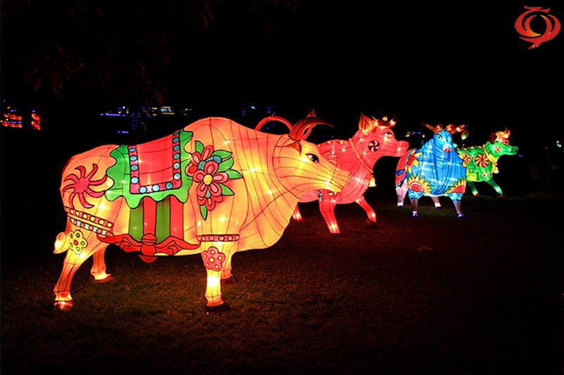 牛年灯会,牛元素花灯