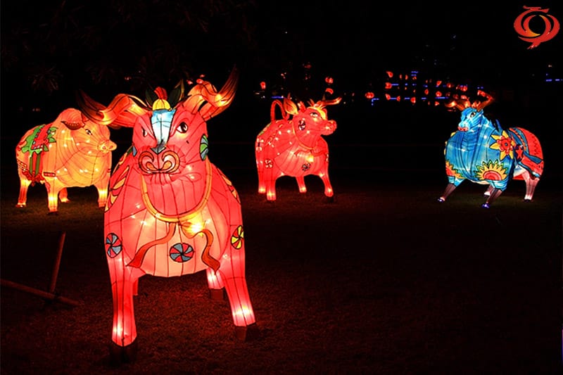 牛年灯会,牛元素花灯