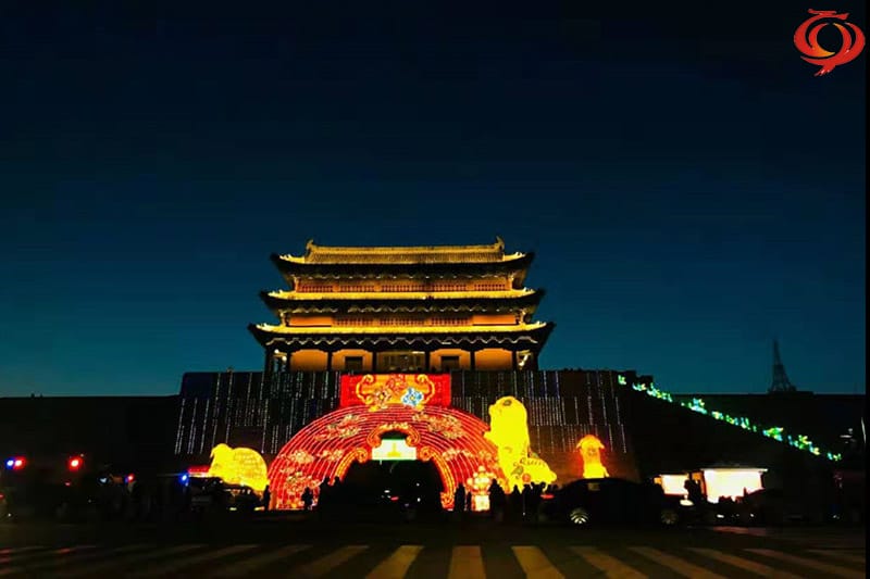 山西大同灯会花灯制作