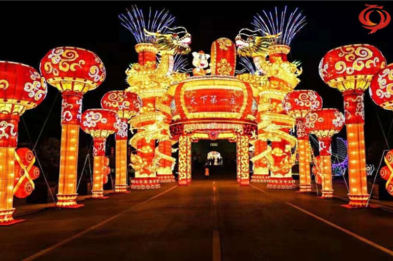 台儿庄灯会,灯会大门设计