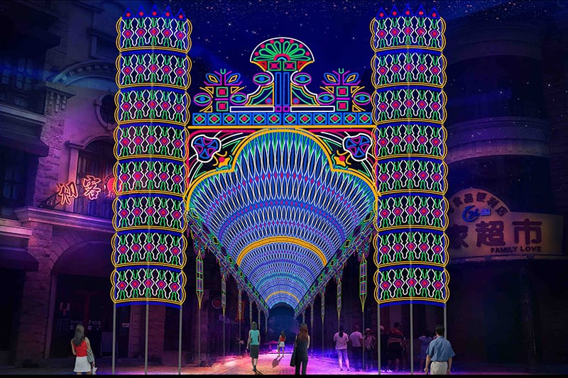 “巴洛克通道”彩灯花灯设计方案