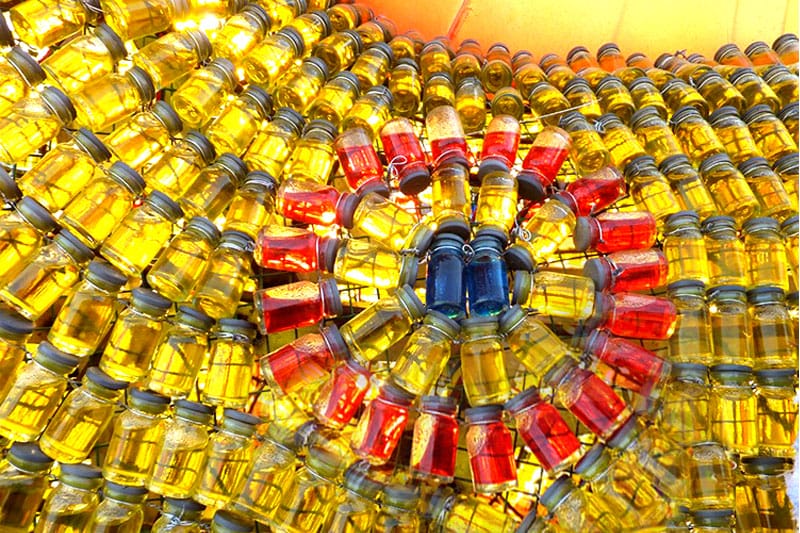 药瓶灯捆扎局部图