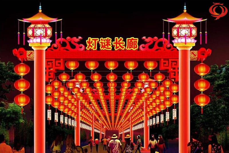 《灯谜长廊》彩灯设计