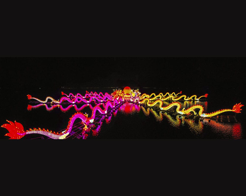 玄天湖九龙戏珠-元宵节花灯制作